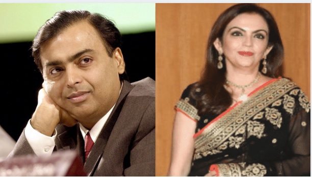 Parents Mukesh Ambani and Nita Ambani