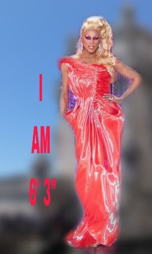 know the physical appearance, height, and weight of RuPaul.